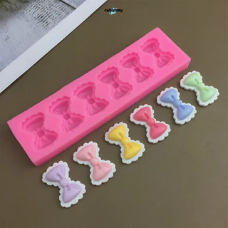 😊Cutenery😊แม่พิมพ์ซิลิโคน ดอกไม้การ์ตูนน่ารัก Bow Fondant แม่พิมพ์ซิลิโคน DIY เค้กตกแต่งช็อคโกแลตขนมเบเกอรี่แม่พิมพ์