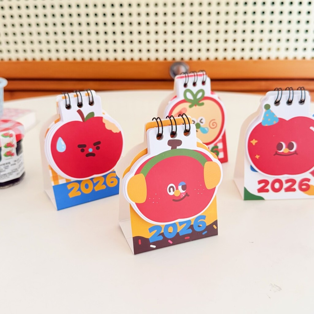 ปฏิทินจิ๋ว 2026 ปฏิทินจิ๋ว 2026ปฏิทินตั้งโต๊ะขนาดเล็กนักเรียนเดสก์ท็อปตกแต่งมินิปฏิทินปฏิทินการ์ตูนน