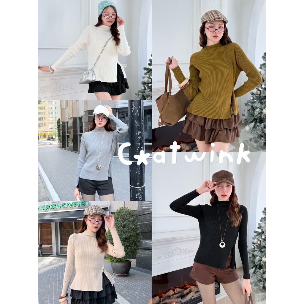 JANE SWEATER เสื้อไหมพรม ผ้านิ่ม สไตล์เกาหลี