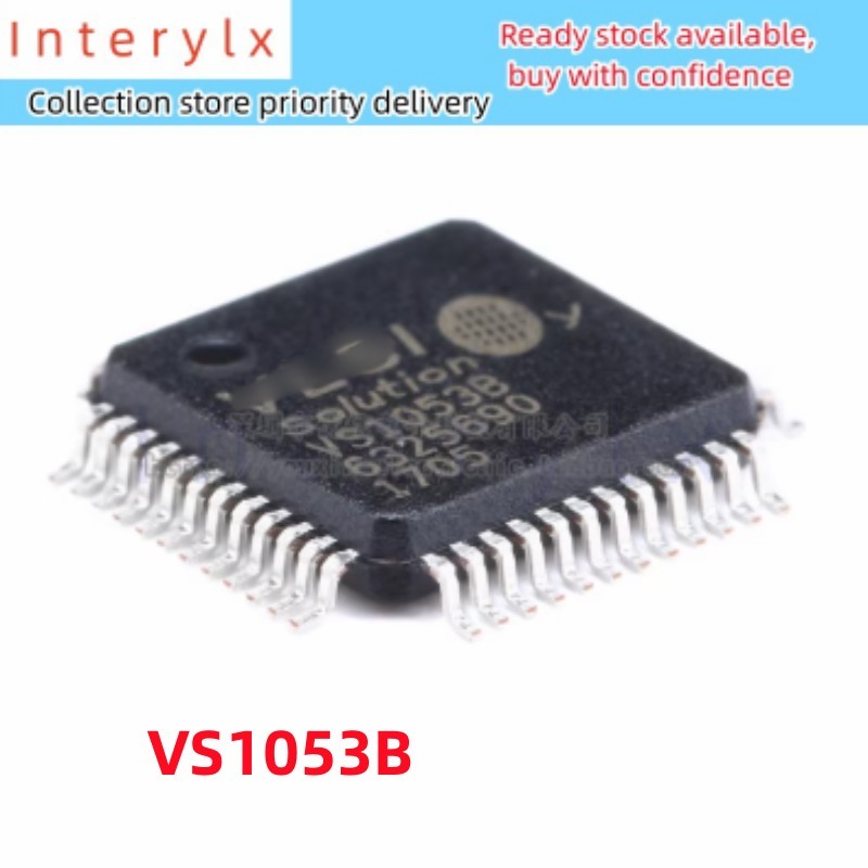 1 ชิ้น/ล็อตของแท้ Patch VS1053B VS1053 LQFP-48 อินเทอร์เฟซเสียง/MP3 ชิป IC