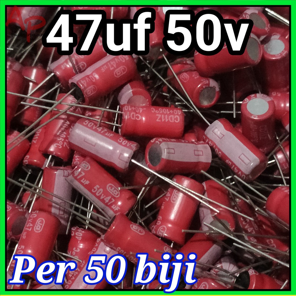 Elco 50 ชิ้น 47uf 1uf 2.2uf 4.7uf 10uf 22uf 47uf 0.47uf 1 2.2 4.7 10 22 47 uf 50v คุณภาพดี