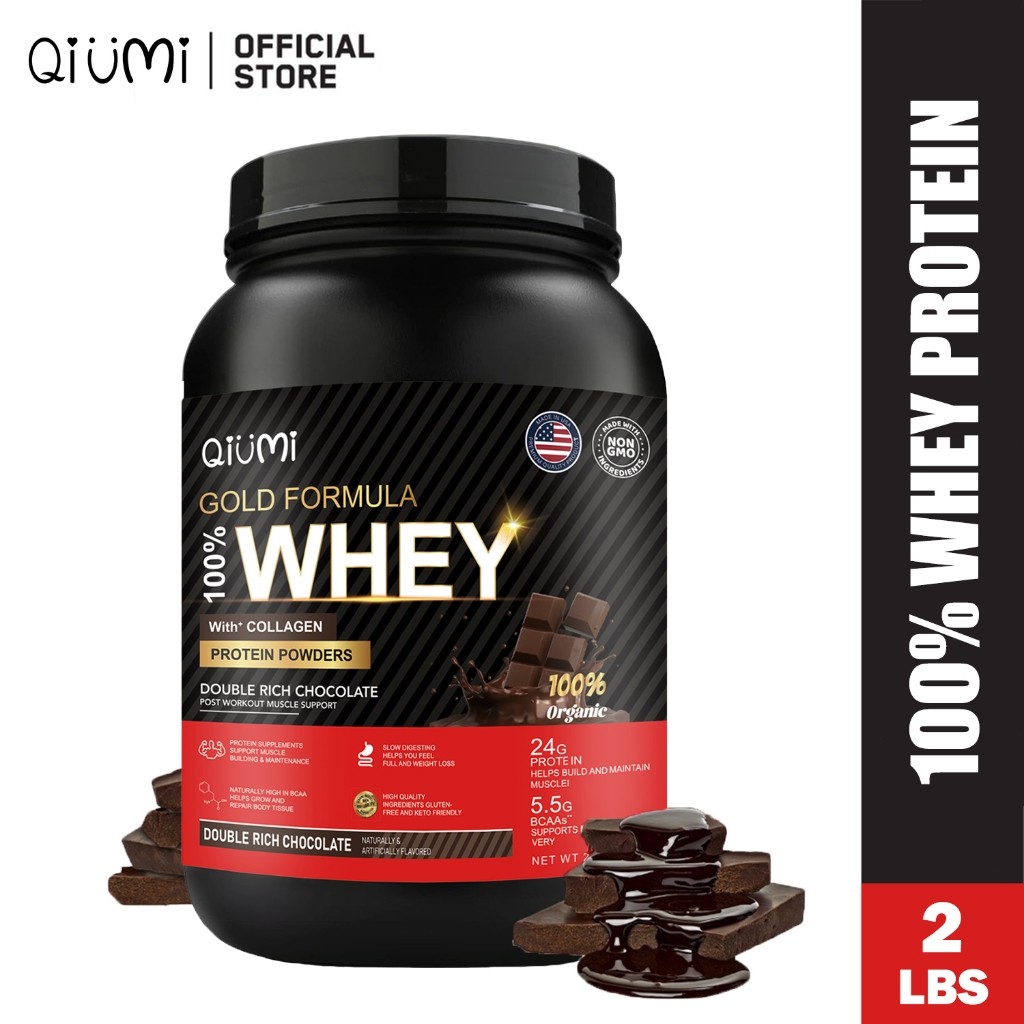 QIUMI Standard Whey Protein Powder BCAA peoplement Powder เวย์โปรตีนไอโซเลทสําหรับเพิ่มกล้ามเนื้อ