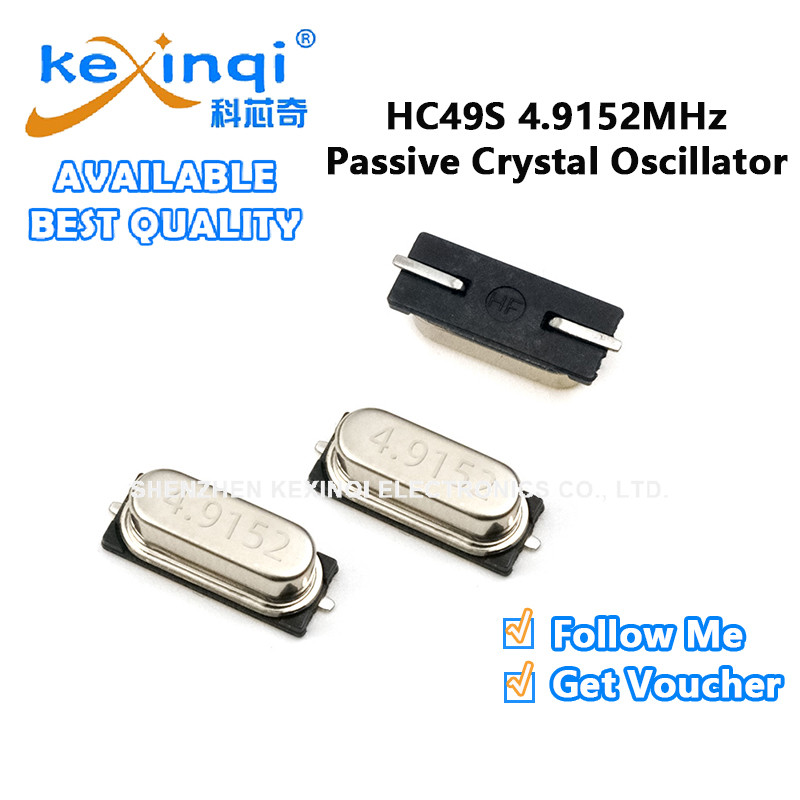 (10-50 ชิ้น) HC49S 4.9152MHz SMD Passive Crystal Oscilator Quartz Resonator