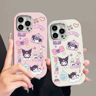 ส่งของเร็ว เคสสำหรับไอโฟน12 การ์ตูนคุลมี สนุก เคสมือถือกล้องสีเงิน for IPhone17 16 11 12 13 14 15Pro MAX XS XR 6/7/8PLUS