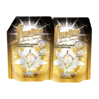 (ซื้อ 1 แถม 1) Fineline ไฟน์ไลน์ พลัส ผลิตภัณฑ์ซักผ้า สูตรเข้มข้น ซันนี่โกลด์ สีทอง ขนาด 1250มล.x2ถุง