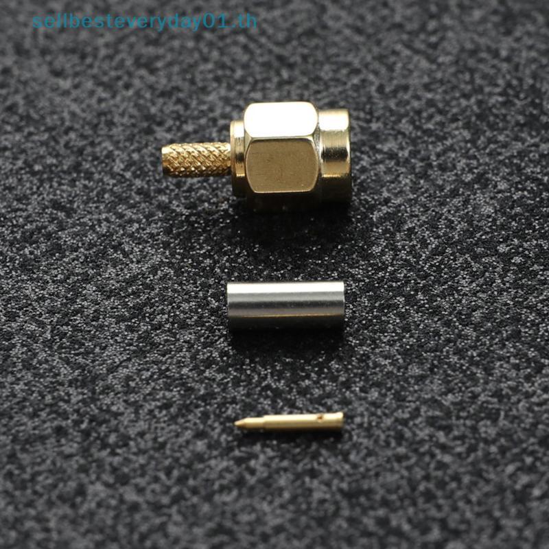 & Sellingbest & 10 ชิ้น SMA ชายปลั๊ก crimp สําหรับ RG174 RG316 RG178 RG179 LMR100 สาย RF Connector.