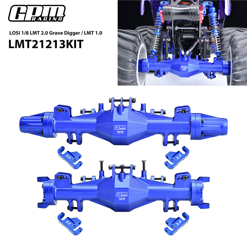 GPM อลูมิเนียม 7075 Quick ที่ถอดออกได้ด้านหน้าและด้านหลังเพลาขยายแบริ่งอุปกรณ์เสริมสําหรับ LOSI 1/8 
