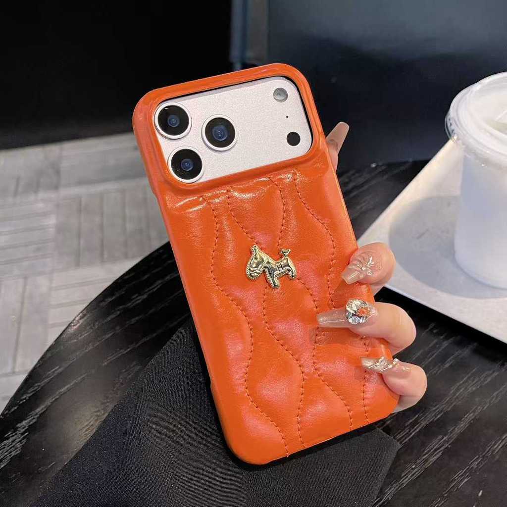 หรูหราหนังนุ่มเคสโทรศัพท์เข้ากันได้สําหรับ IPhone 16 Promax 17 Pro Max IP 13 14 PRM 15 Pro Max เคสป้