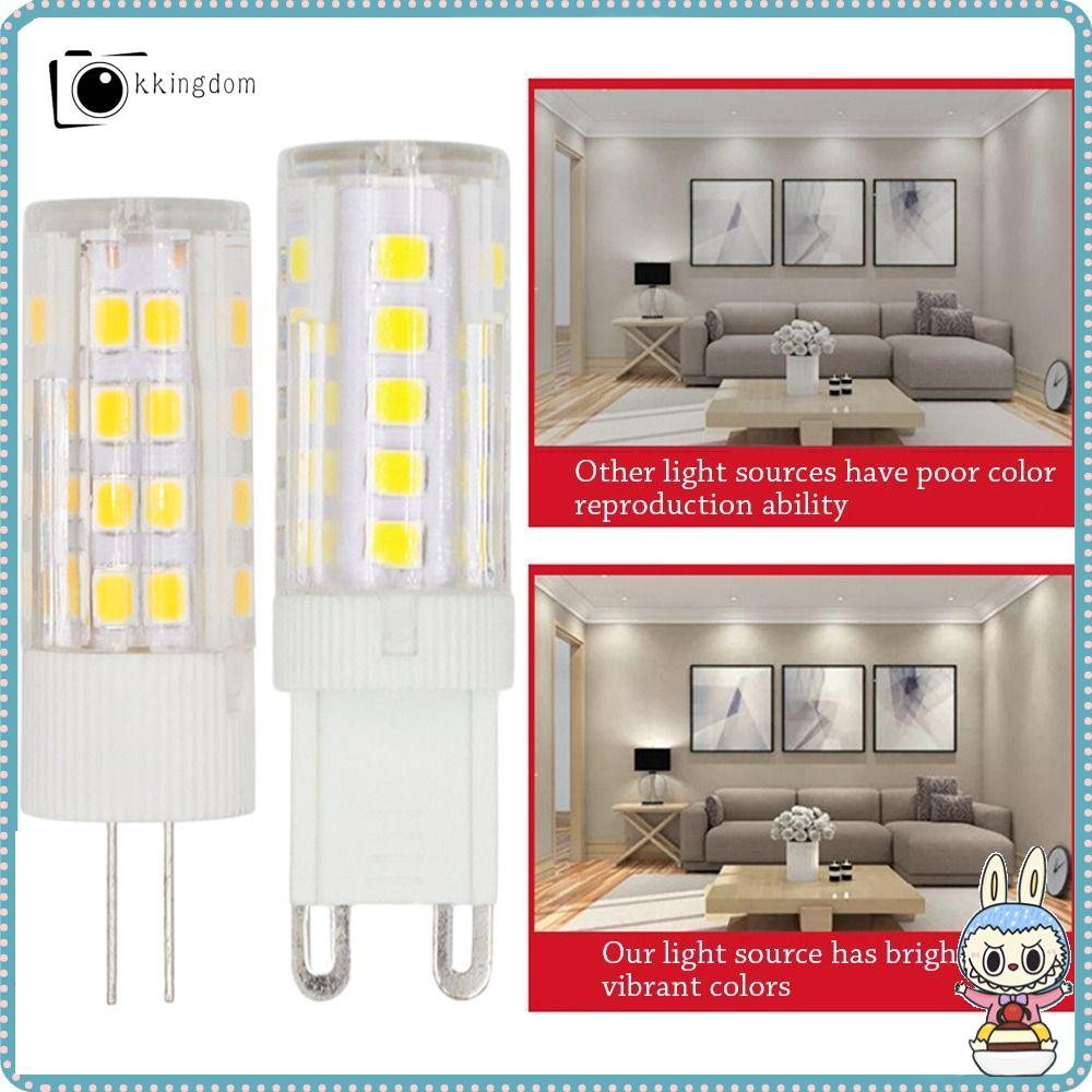 KKINGDOM LED หลอดไฟข้าวโพดไฟ LED G4 G9 E14 หลอดไฟข้าวโพดอุณหภูมิสีคู่