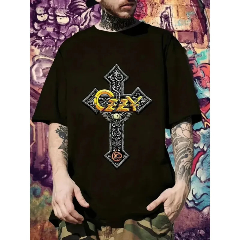 Ozzy Osbourne Graphic Men Women T-Shirt Black Cotton Short Sleeve Casual Fan Clothing Top Streetwear
