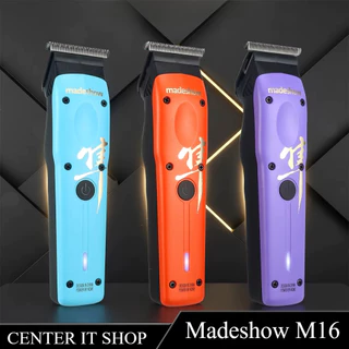 Madeshow M16 สำหรับผู้ชาย พร้อมใบมีด DLC Zero Gapped 6.5W เครื่องตัดผมระดับมืออาชีพสำหรับร้านตัดผม เครื่องตกแต่งทรงผม