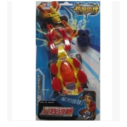 Clearance ของแท้ Mecha Beast Magical ของเล่นเปลวไฟสีแดงสงครามเสือเรืองแสงดาบ Magic Biying Horn จระเข