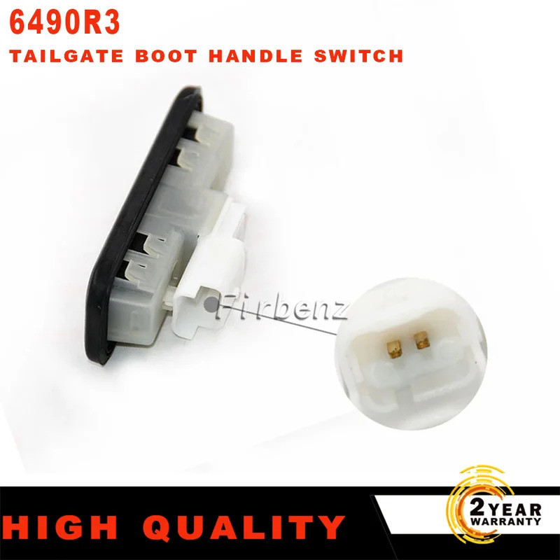 6490R3 รถด้านหลัง Tailgate Boot Trunk Handle ล็อคสําหรับ Citroen C2 C6 สําหรับ Citroen C4 Picasso Mk