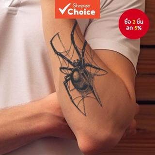 สติ๊กเกอร์รอยสักชั่วคราวกันน้ําแมงมุมไหมใช้เวลาหนึ่งถึงสองสั…