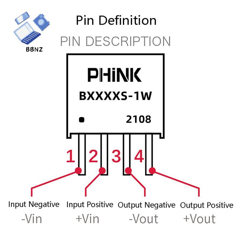[BBNZ] 2 ชิ้น/ล็อต B0505S-1W B0505S B0505 SIP-4 IC ใหม่ oril แหล่งจ่ายไฟแยก 5V ถึง 5V TH