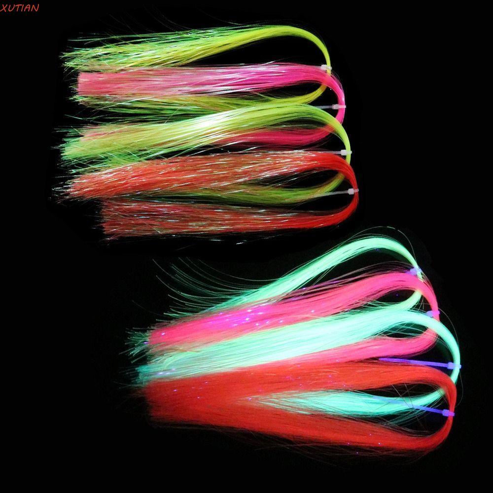 XUTIAN Assist Hooks Line Flash DIY Fly Fishing Lure Shining Fly Tying Material