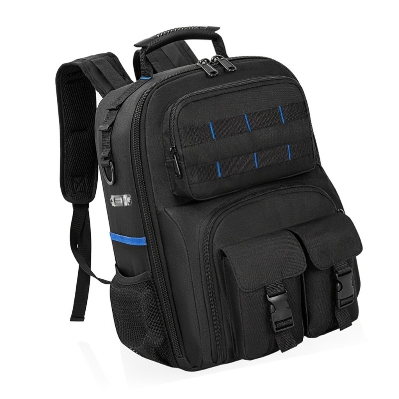 Kiss Tool Bag Backpack Heavy Duty Tools Organizer Bags for Eelectrican Construction Work Combine Lar