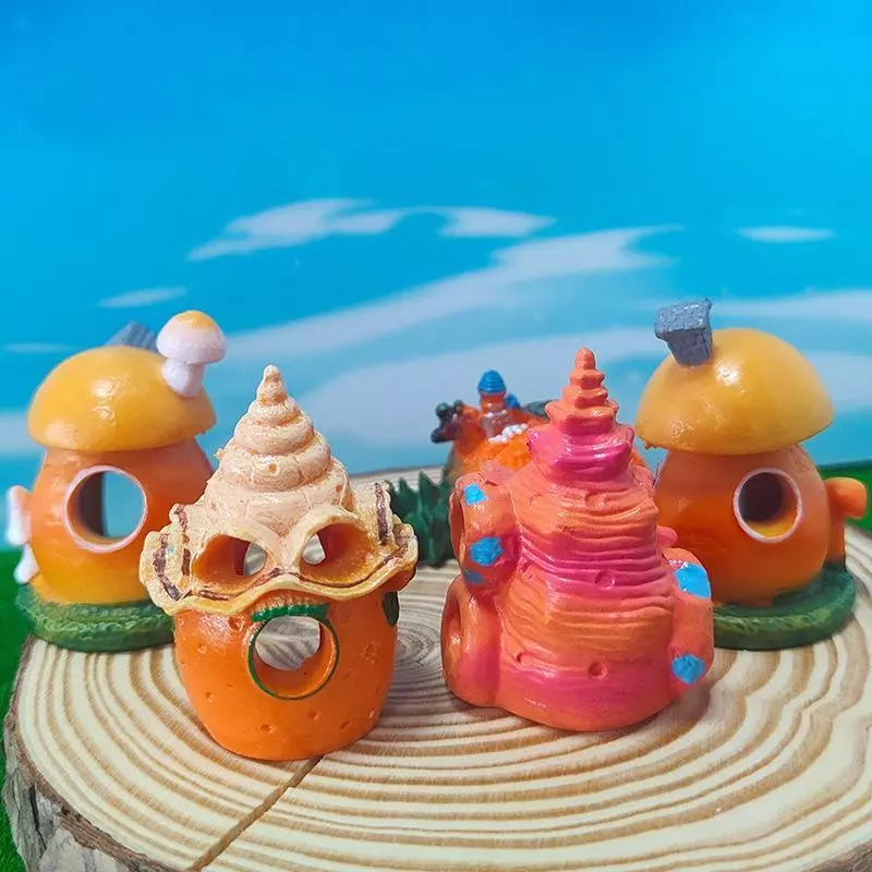 fashionapple เห็ด Conch House Aquarium ตกแต่งตู้ปลา Hiding Shelter thumbnail 3