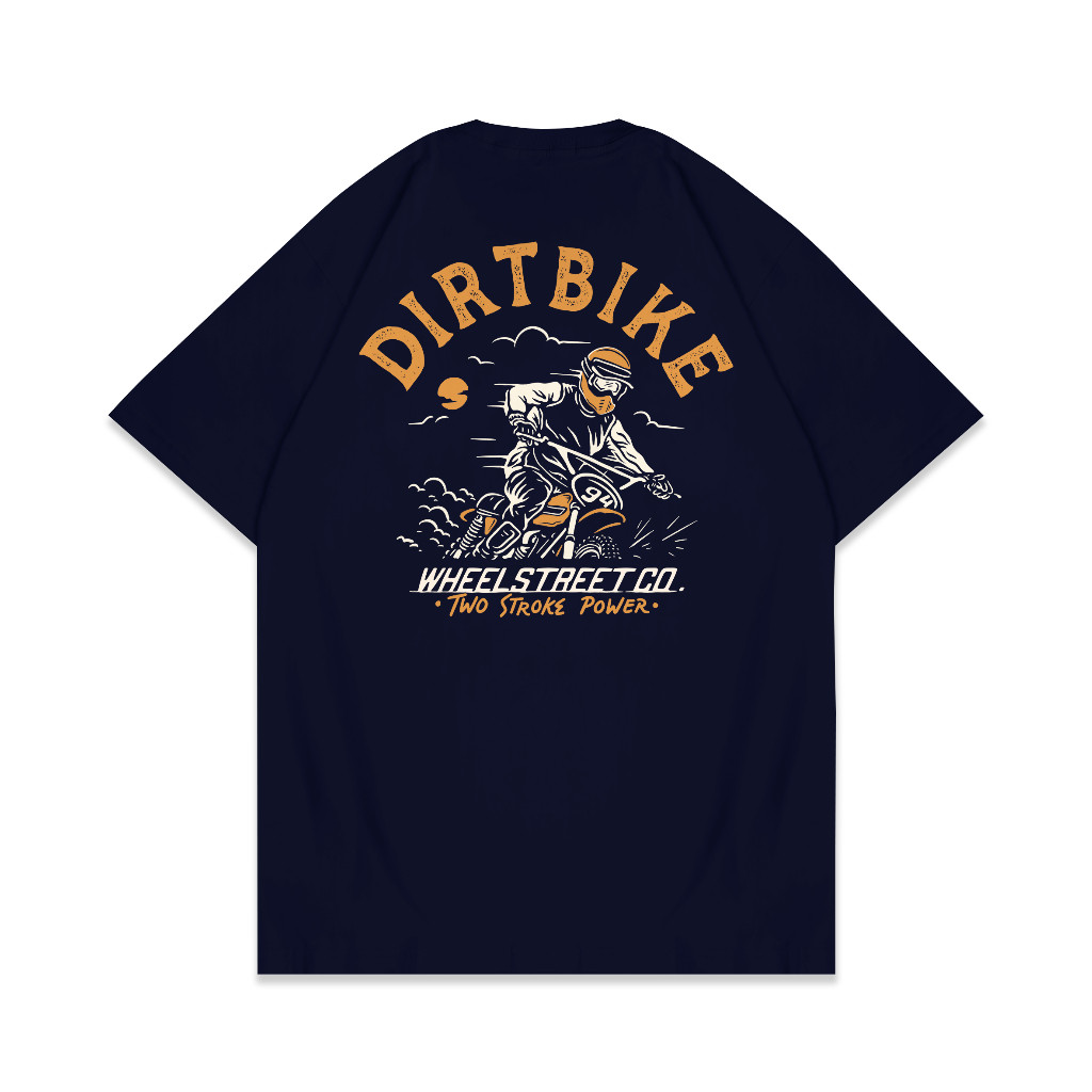 HOT Wheelstreet - เสื้อยืด - Dirtbike - สีกรมท่า