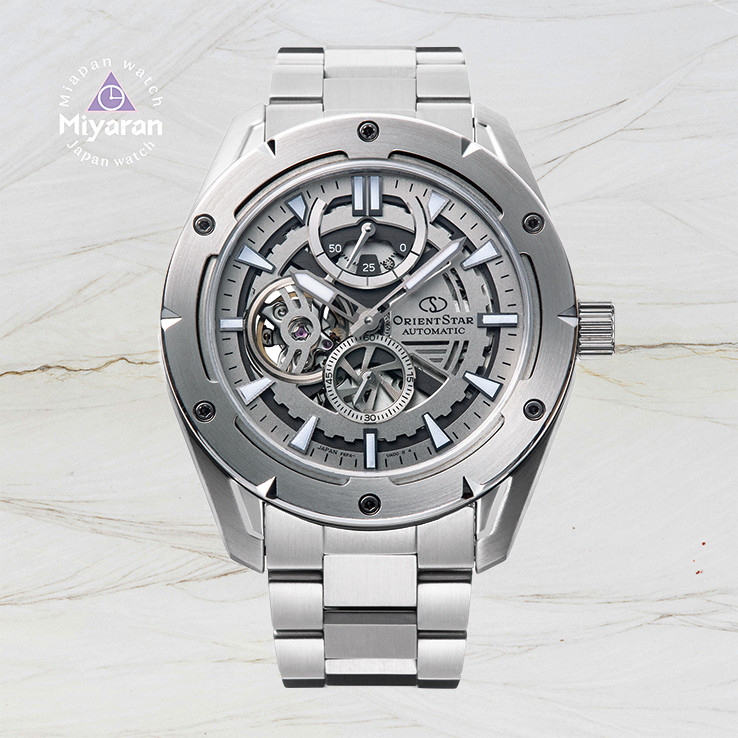 Orient Star นาฬิกาข้อมือกลไกสำหรับผู้ชาย รุ่น RK-AV0A02S สแตนเลสสตีล กระจกแซฟไฟร์ กันน้ำ 100 ม. 《A》