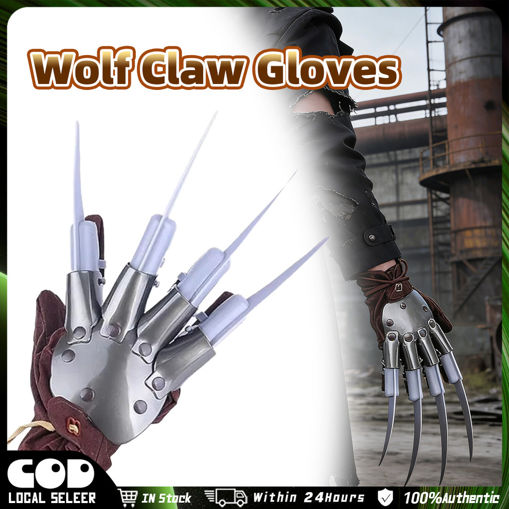 Wolverine Ghost Claws ถุงมือ Freddy Krueger ถุงมือฮาโลวีนคอสเพลย์ Ghost Festival Handwear Props