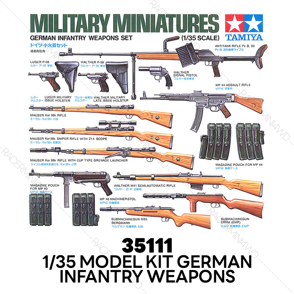 TAMIYA 35111 1/35 Model Kit German Infantry Weapons