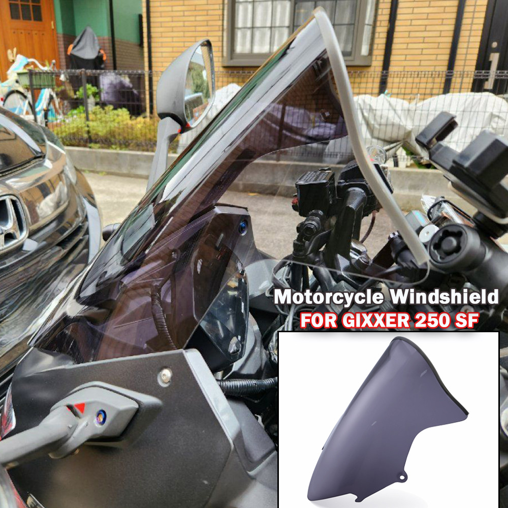 สําหรับ GIXXER 250 SF 250SF GIXXER SF250 GIXXER250SF รถจักรยานยนต์ด้านหน้า Fairing กระจกกระจก Fly Wi