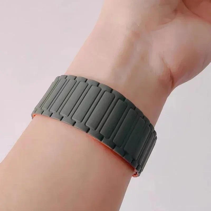 อัพเกรด Ultra Case+ สายซิลิโคนแม่เหล็กสําหรับ Apple Watch Series 11 46 มม.42 มม.45 มม.44 มม.41 มม.40 มม.Series 10 9 8 7 6 5 SE2 SE3 4 3 - รูปที่ 4