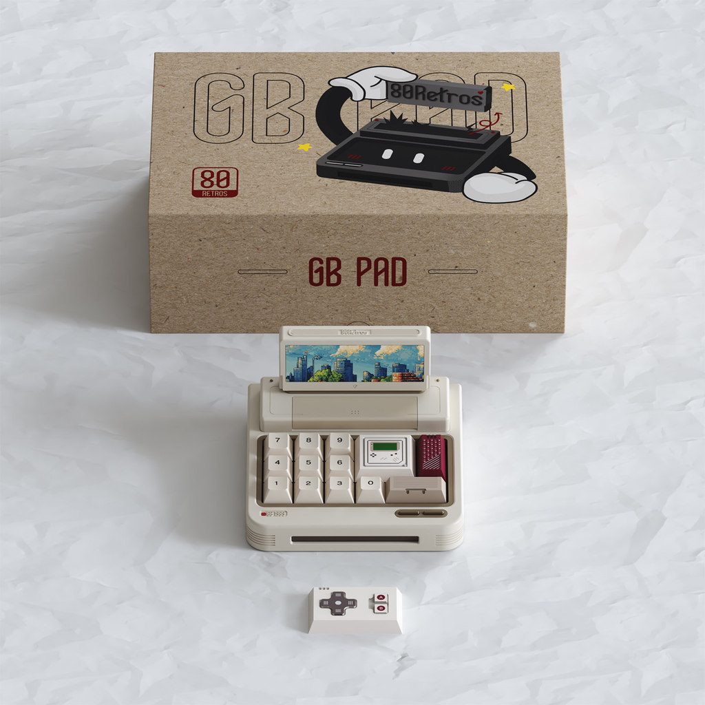 80Retros GB PAD ปุ่มตัวเลข/ปุ่มรูป/ของเล่น/คอนโซลเกมย้อนยุคสไตล์