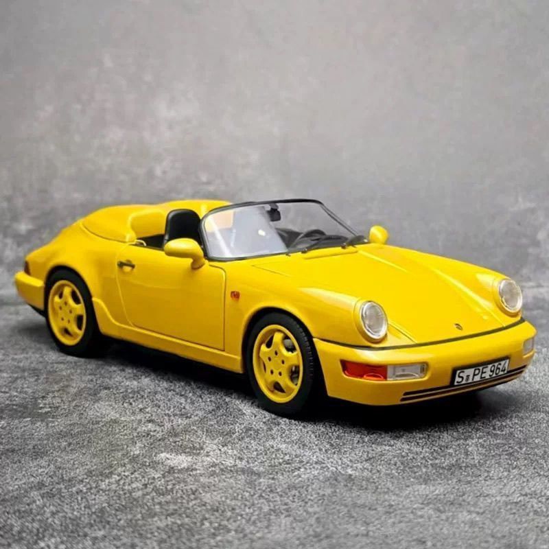 NOREV 1: 18 Porsche 911 964 ความเร็ว 1993 Yellow Bird จําลองรถรุ่น D