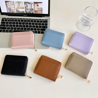 กระเป๋าสตางค์สแควร์สำหรับผู้หญิง สไตล์เรียบง่าย มีหัวเข็มขัด…