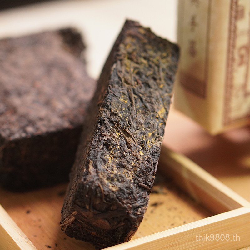 Yang ชาดอกไม้สีทอง Fu Yang Fu Yang Fu Guan Yan Xi การผลิตชา Jiamu Black Yan Si ชาอิฐชาชา Fu 1 กก. 2X