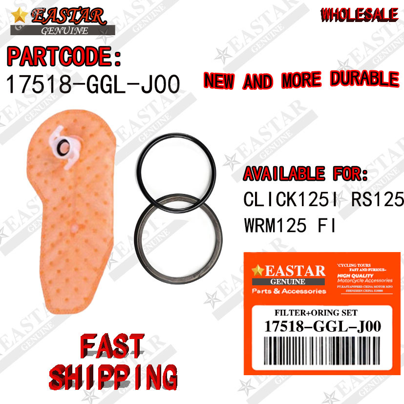 Click 125i,Rs125,Xrm125 Fi Filter+oring Set การใช้ปั๊ม-17518-GGL-J00