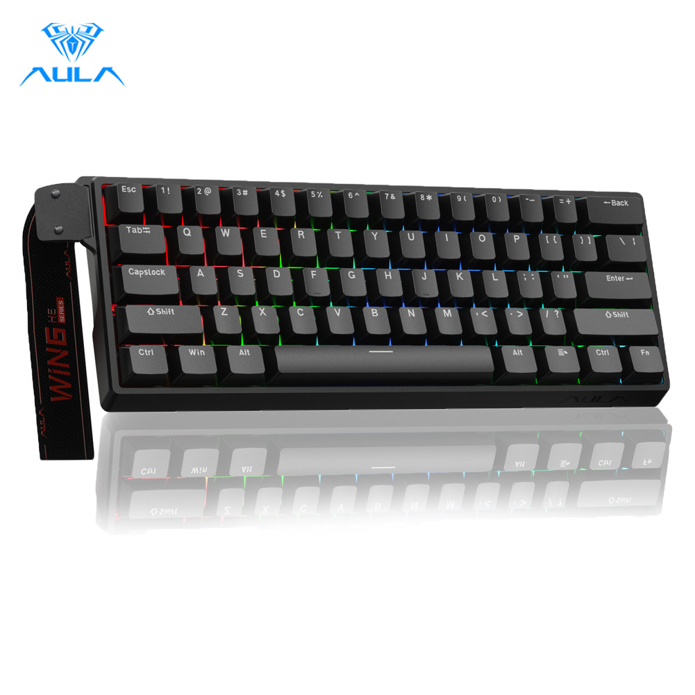 Aula WIN60/68HE RT คีย์บอร์ดแม่เหล็กสําหรับเล่นเกมแบบมีสาย RGB Hot-swap 8kHz Low Latency คีย์บอร์ดเครื่องกล