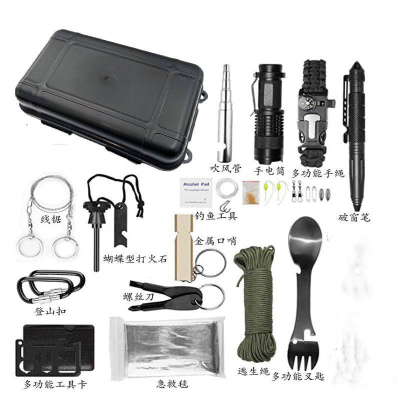 Outdoor Survival Emergency Kit Outdoor Survival Emergency Kit Survival Combination Tool Set First Ai