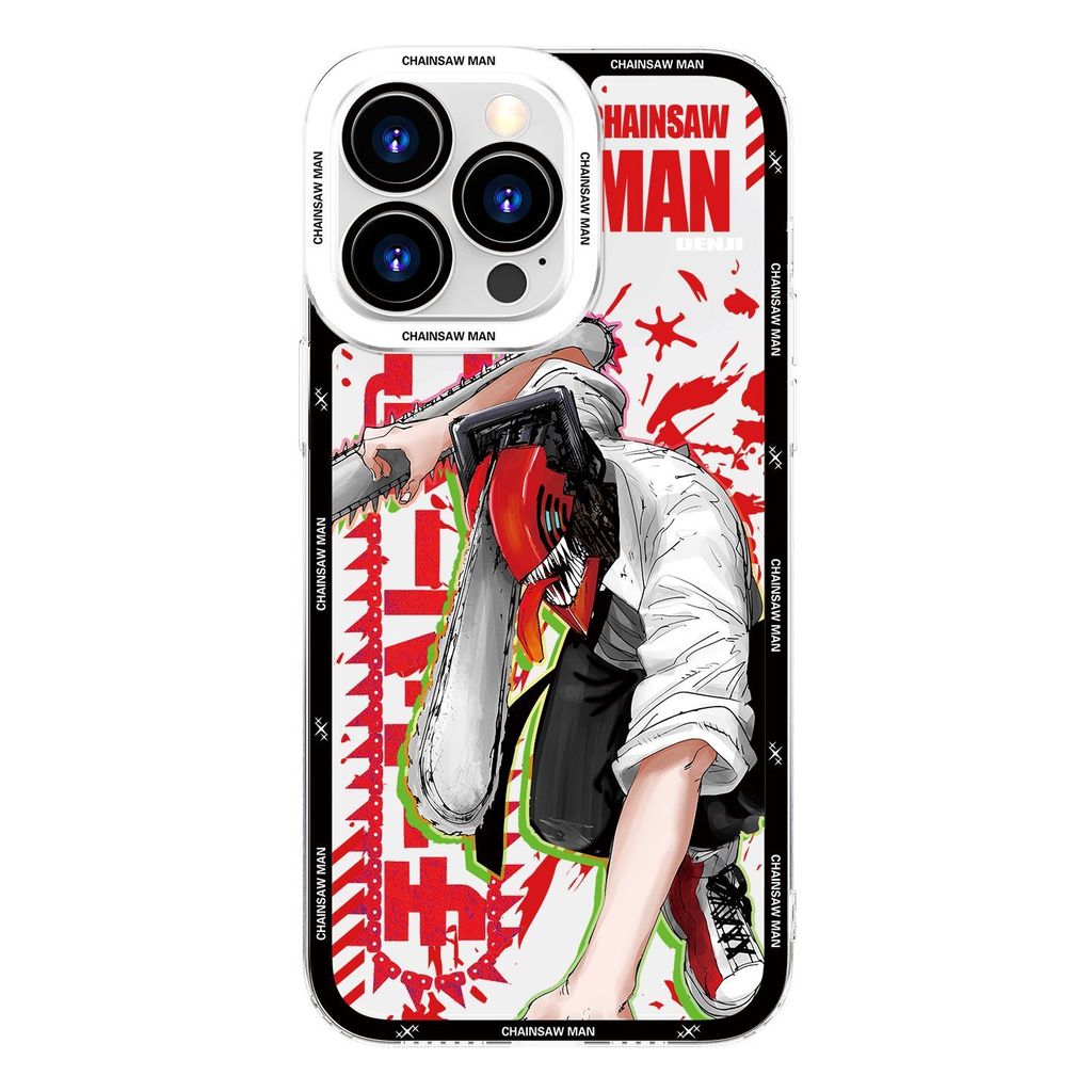 โทรศัพท์มือถือสําหรับ OPPO A3 A5 A6 PRO A6X A38 A18 A5 A9 2020 A79 A2 A17 A78 A76 A96 4G A60 A16 A16S เคสโทรศัพท์ Clear อะนิเมะ Soft Chainsaw Man ซิลิโคน ราคา ถูกที่สุด ดีลบีเคเค แกลเลอรีภาพที่ 7