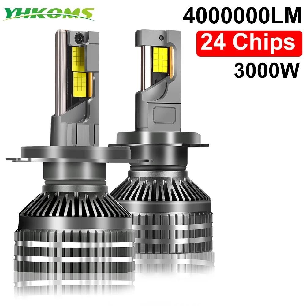 4000000LM H7 LED Canbus ไฟหน้ารถ Super HB4 H11 H4 H1 HB3 9005 9006 H8 ไฟ Plug-N-Play หลอดไฟ 3000W 60