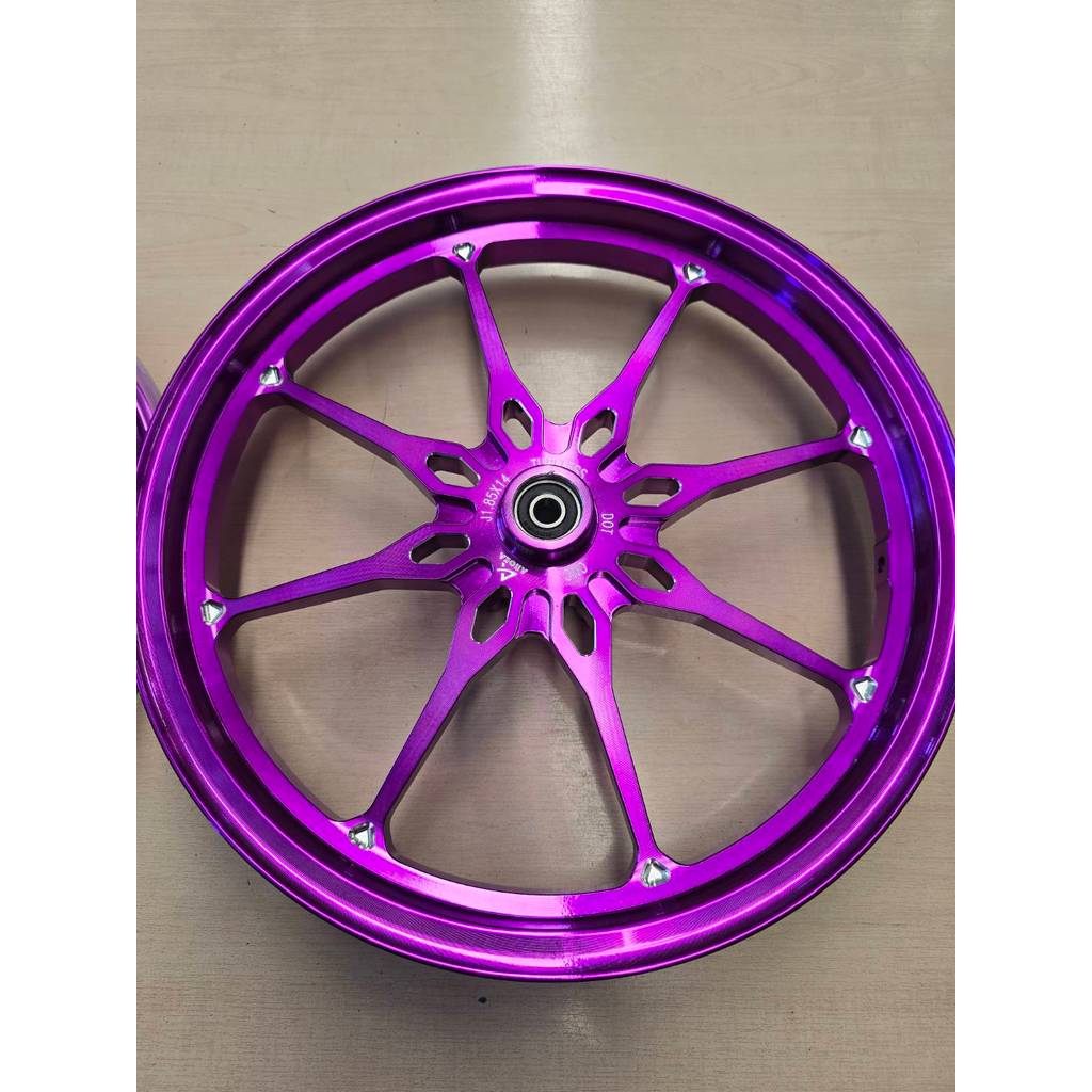 แม็ก CNC ลายดาวกระจาย ใส่ Click 110i ทุกรุ่น / Scoopy-i / ICON / Moove / แปลงขอบ 14 นิ้ว แถมจุกลมเลส ราคา ถูกที่สุด ดีลบีเคเค แกลเลอรีภาพที่ 2
