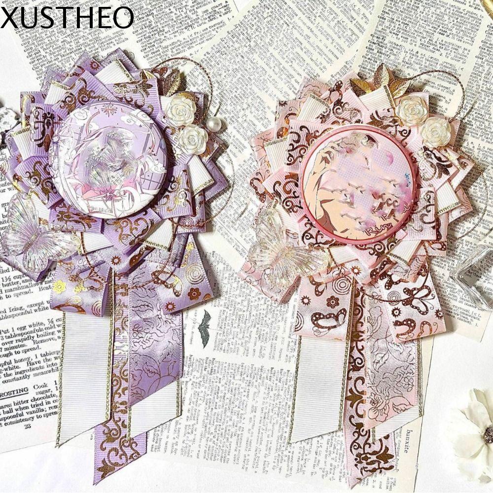 XUSTHEO อะนิเมะผู้ถือป้าย,คอสเพลย์ตกแต่งดอกไม้ Pins ฐานแสดง, Ita กระเป๋าเติมป้ายดอกไม้ Pin Protector