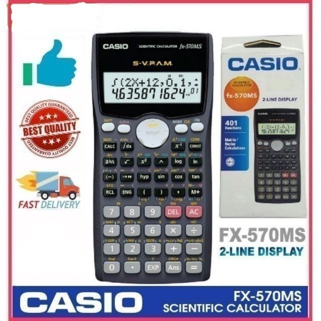 School Office เครื่องคิดเลขวิทยาศาสตร์ Casio FX 570MS