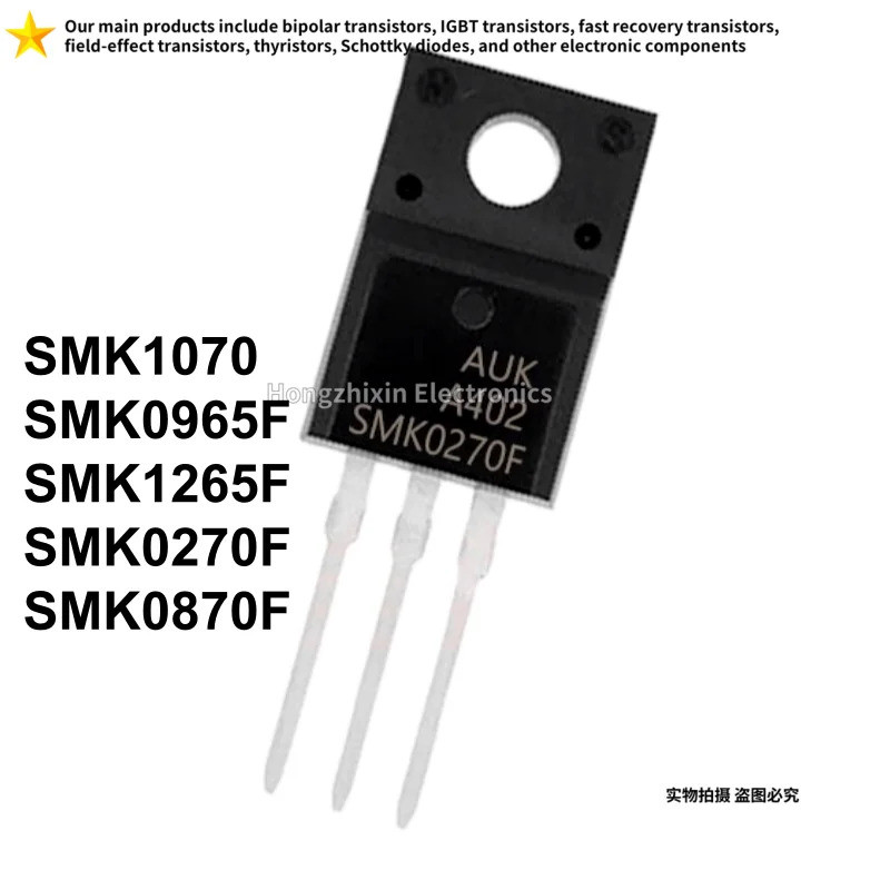 5PCS SMK1070 SMK0965F SMK1265F SMK0270F SMK0870F TO-220F Field Effect ทรานซิสเตอร์