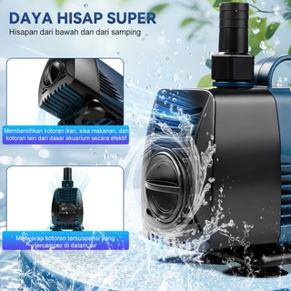 ถูกสุด! ปั๊มน้ำประหยัดไฟ ปั๊มน้ำตู้ปลา ปั๊มน้ำบ่อปลา 85W-25W ไม่มีเสียงรบกวน<30dB ความเร็วการไหลทีปรับได้ รับประกัน 2 ปี