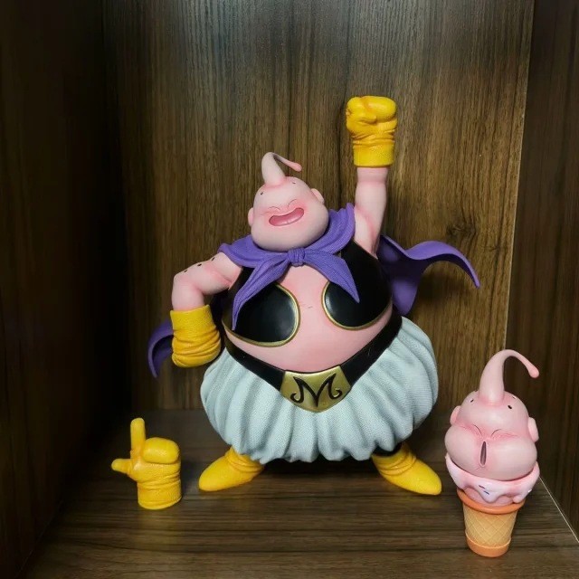 Super Saiyan GK Majin Fat Buu Double-Headed Hand รูปปั้นตกแต่งรูปกล่องพร้อมสต็อกจัดส่งฟรี
