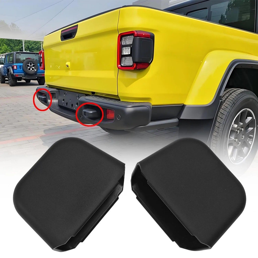 ด้านหลังกันชน Tow Hook Hitch ฝาครอบป้องกันสําหรับ Jeep Gladiator JT 2019 + ภายนอก Anti-scratch หมวก