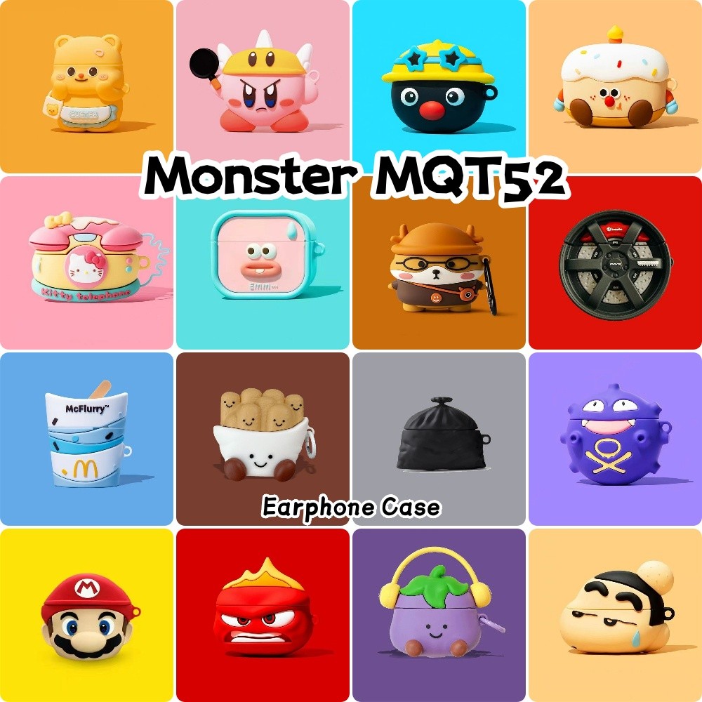 imamuraFor Monster MQT52 Case Cover Cool การ์ตูนซิลิโคนอ่อนนุ่มหูฟังกรณีปลอก NO.5