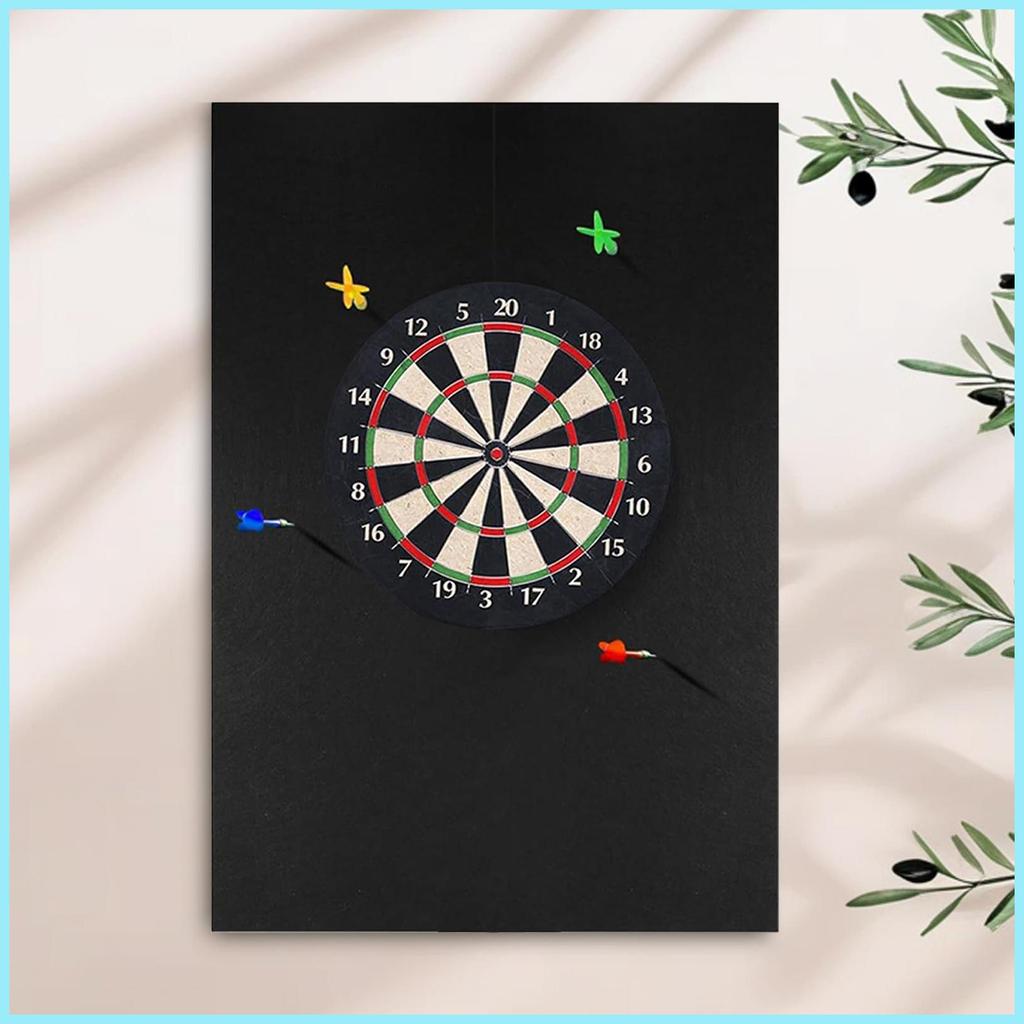 Dart Board Wall Protector Dart Board อุปกรณ์เสริม Heavy-Duty Professional Mat สีดําป้องกันสําหรับผู้