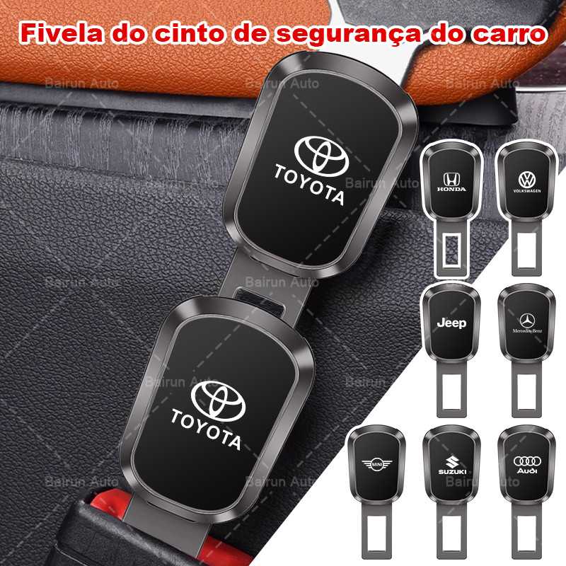 1/2pcs โลหะรถที่นั่งเข็มขัดขยายหัวเข็มขัดรถความปลอดภัยล็อค Extender สําหรับ Volkswagen Honda Jeep Mercedes Benz Mini Toyota Suzuki Audi