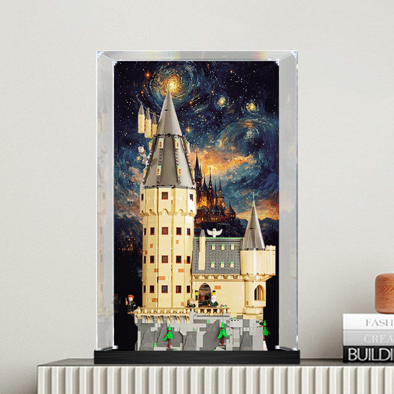 [กล่องแสดงอะคริลิค] กล่องแสดงอะคริลิคเหมาะสําหรับ เลโก้ แฮร์รี่ ช่างปั้นหม้อ 76454 ปราสาทฮอกวอตส์หอห