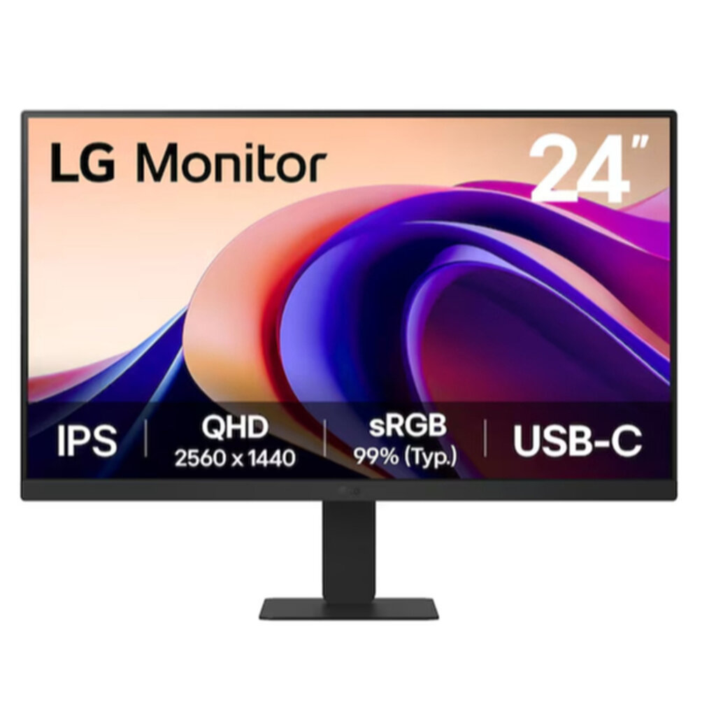 LG IPS 24" 24U631A-B QHD 100Hz With USB-C (PD 15W) Monitor