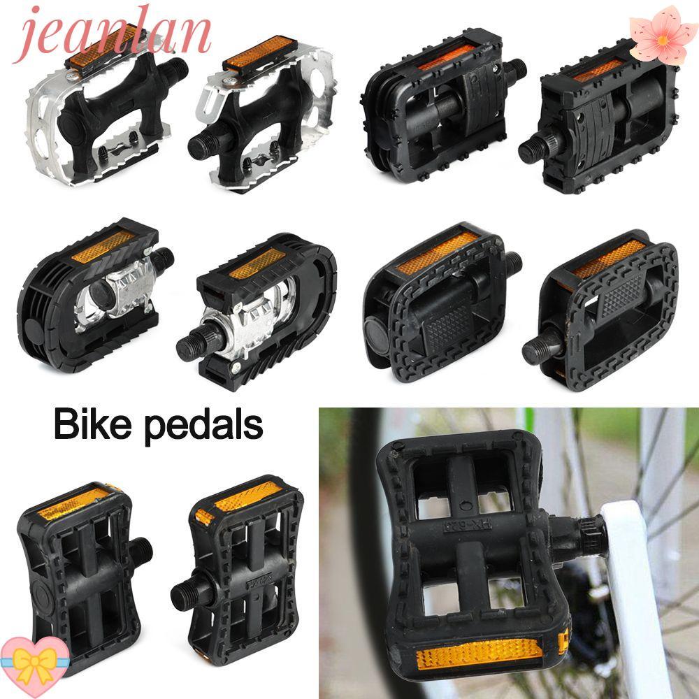 JEANLAN 1 คู่ E-bike บันไดพับอลูมิเนียมอุปกรณ์ขี่จักรยานหมุดเท้าจักรยานไฟฟ้าอุปกรณ์เสริม